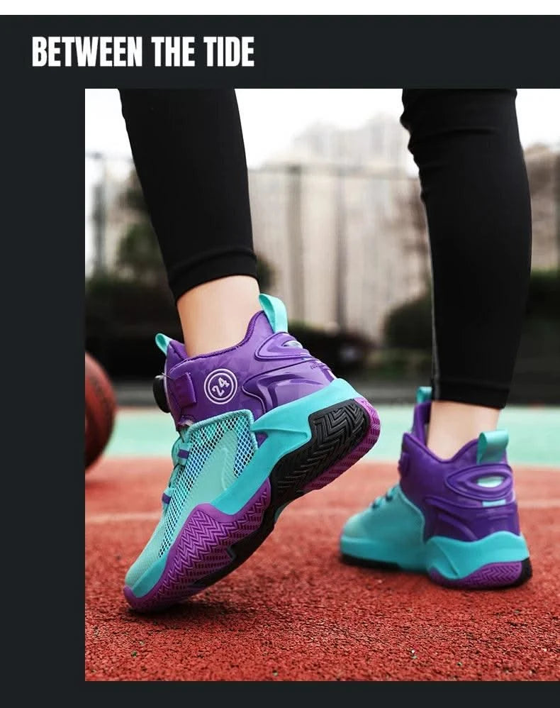 2025 New Children's Basketball Sports Shoes for Boys High Quality Running Kids Shoes Child Sneakers Non-Slip School Shoes - Elanique