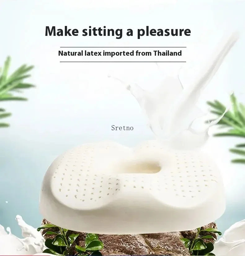 Latex Hemorrhoid Seat Cushion Thickened Office Beautiful Buttocks Pregnant Women Buttocks Pad Hollow Tailbone Protect Cushions