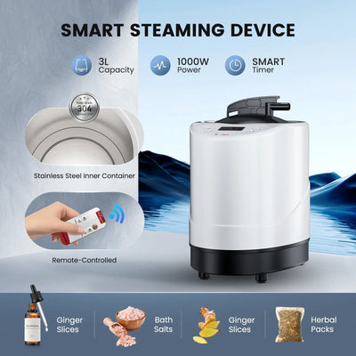 Portable Steam Sauna Tent Room with Steamer 1000W 2.6L Steam Generator Single Person Sauna for Relaxation Detox Home Spa