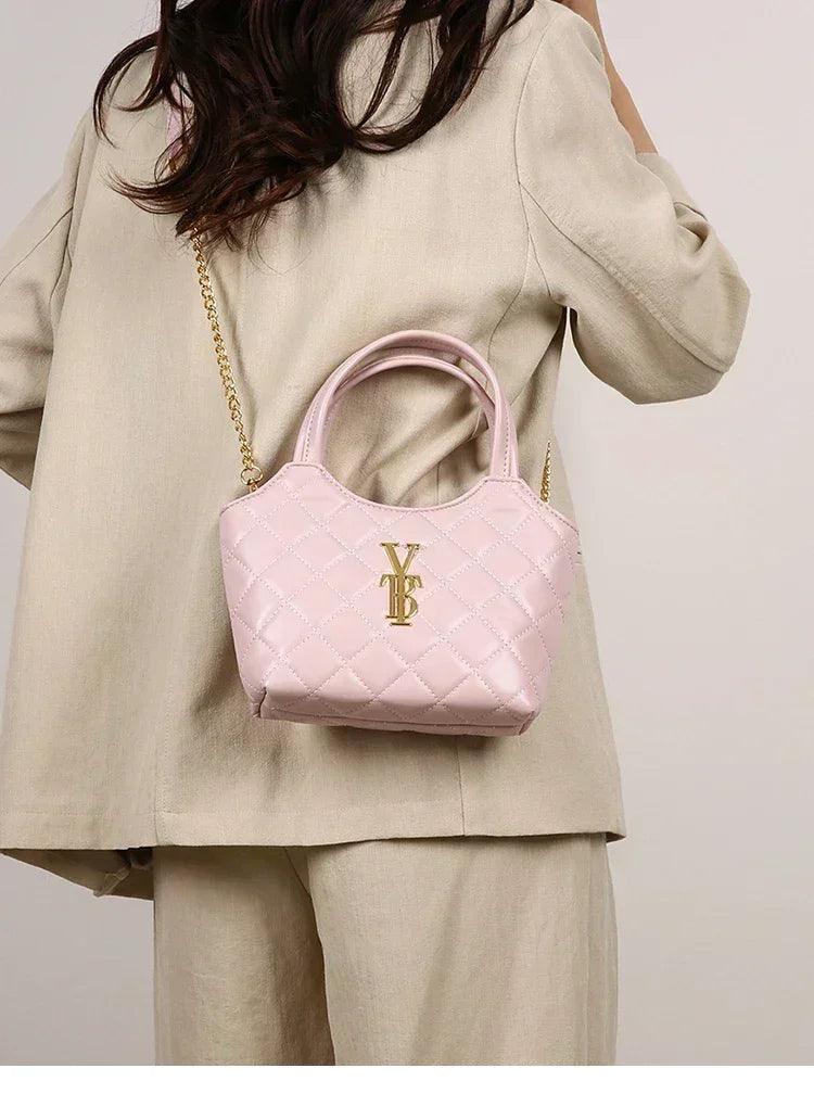 Elegant handbag for women leather material popular classic shoulder strap by famous designer luxury brand durable