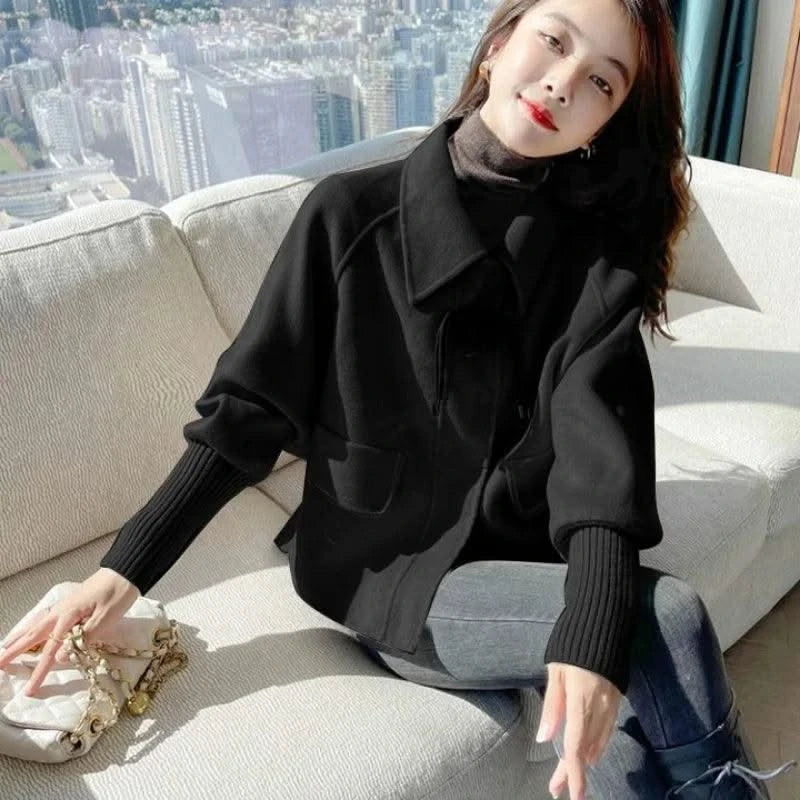 Luxury Designer Winter Coat for Women 2024 Cropped Jacket Heavy Women's Clothes Cold Green Tweed Very Warm Short Padded Clothing