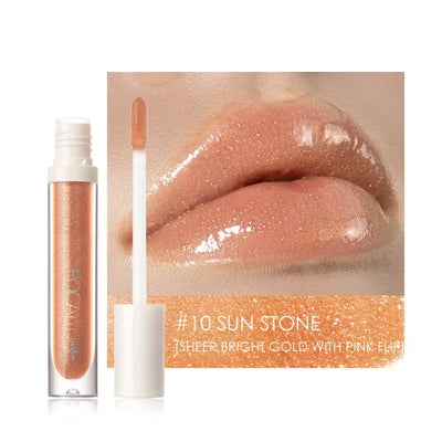 FOCALLURE PLUMPMAX Nourise Lip Glow Dewy Glossy Lip Care High Shine Not Sticky Refreshing Shimmer Lip Gloss Lips Makeup