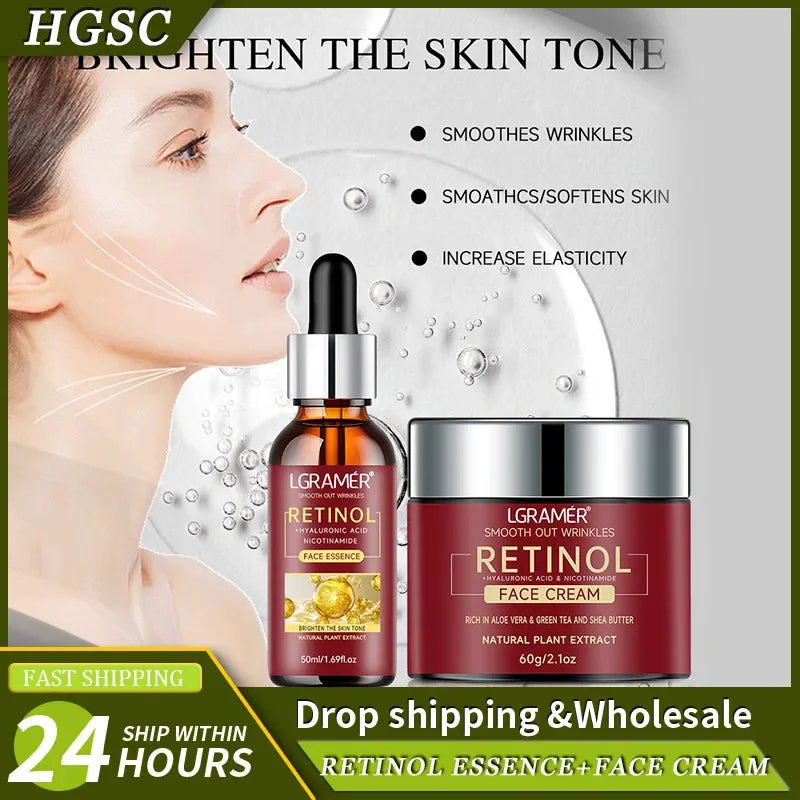 Retinol Lifting Firming Cream Repairing Moisturizing Nourishing Cream Brightening Skin Facial Cream Anti-Aging Face Skin Care