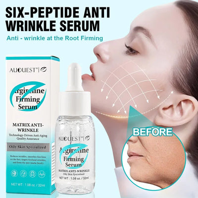 Face Serum SixPeptide Firming Highly Effective Anti-Wrinkle Skin Firming Smooth Skin Preventing Improving Facial Serum Skin Care