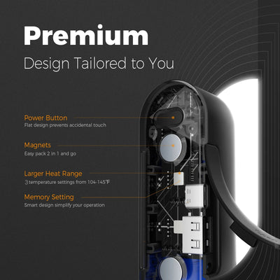 Hand Warmers Rechargeable 2 Pack Magnetic Electric Hand Warmer With Digital Display Portable Pocket Heater Warm Gift For Outdoor