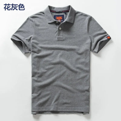Summer Mens Polo homom shirts Cotton Shirts Short Sleeve Letter Embroidered Emblem Simple Shirt for Male golf clothing t-shirts