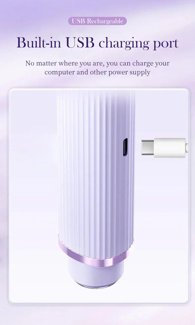 Electric Razors for Women 2in1 Bikini Trimmer Facial Mustache Shavers for Ladies Body Underarms Legs Portable Painless Epilator