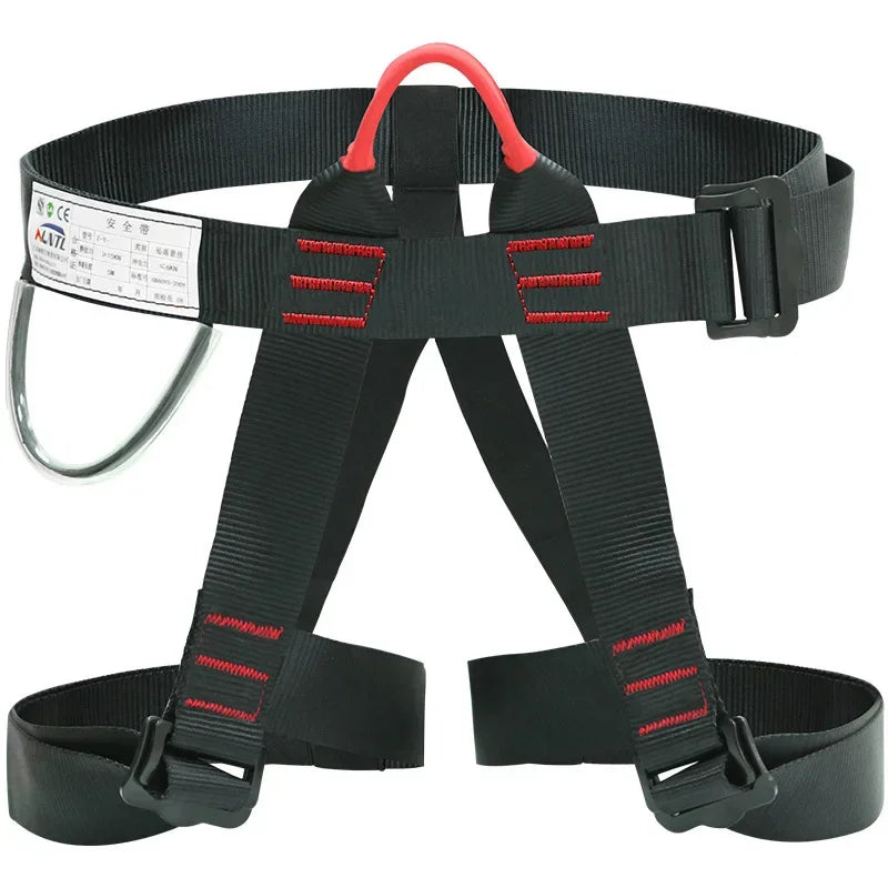 Outdoor Harness Sports Rock Climbing Half-Body Safety Protection Equipment Waist Support Aerial Survival Mountain Tools