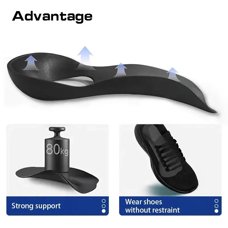 Flat Foot O-Shaped Legs Insole for Shoes Correction Arch Support Plantar Fasciitis Orthopedic Insoles Men/Women Foot Care Insert