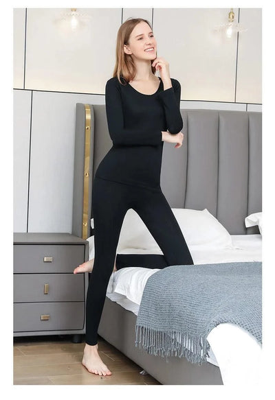 Women Thermal Underwear Winter Long Sleeve