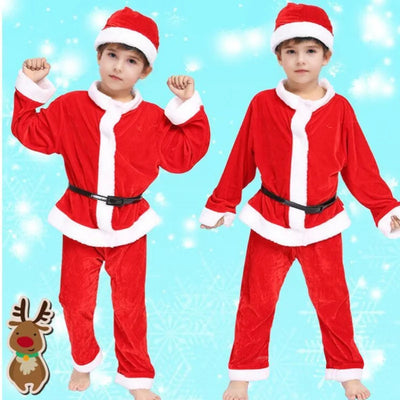 Christmas Costumes Boys' Performance Costumes Children's Costumes Girls' Dresses Performance Costumes Santa Claus Holiday Sets