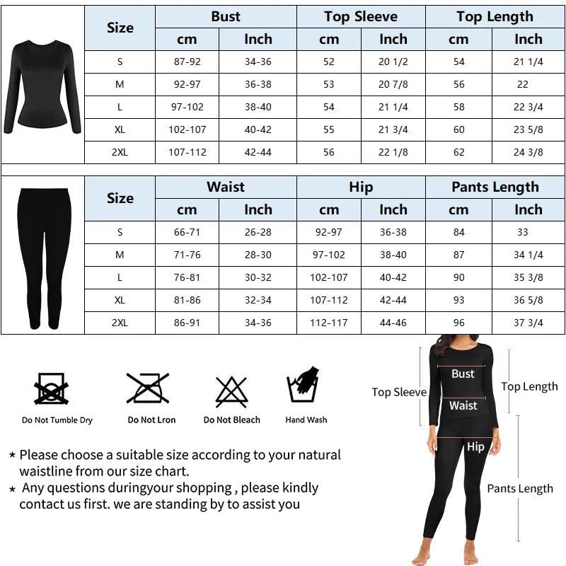 Thermal Underwear Women Autumn Winter Under Layer Clothes New Warm Pajamas Sets for Female 2 Pieces Long John Top Legging