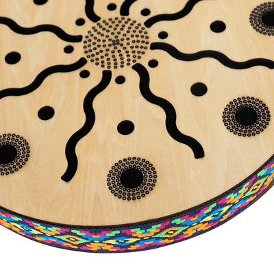 8 Inch Creek Drums Ethnic Percussion Instrument Solid Wood Drum Rain Sound Musical Gift Drums Simulate The Sound of Water Parts