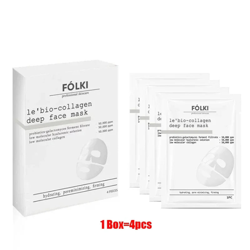 Bio Collagen Face Mask Shrink Pores Deep Hydrating Overnight Mask Moisturizing Refreshing Brightening Face Skin Care Korean