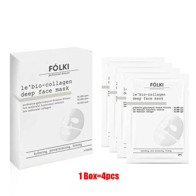 Bio Collagen Face Mask Shrink Pores Deep Hydrating Overnight Mask Moisturizing Refreshing Brightening Face Skin Care Korean