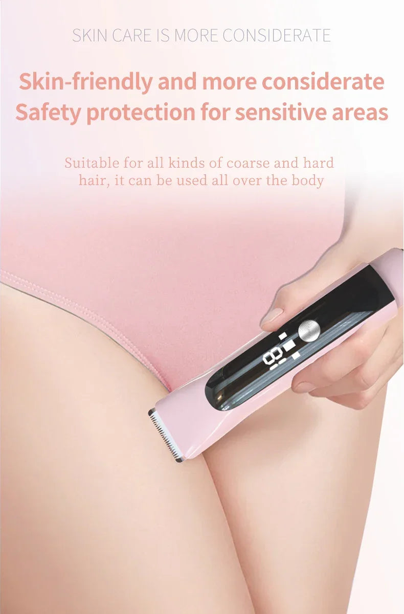 Painless Epilator Electric Shaver for Women Bikini Trimmer Facial Mustache Hair Removal Razor Ladies Face Underarm Legs Electric