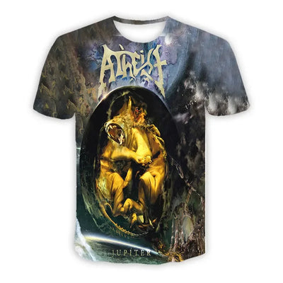 Atheist  Band 3D Printed Casual Fashion T-shirts For Women Men