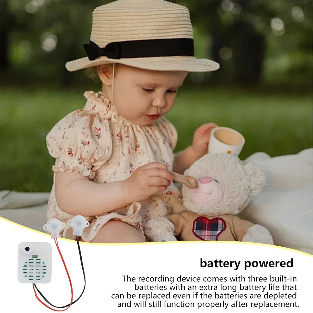 60-Second Recorder Sound Recording Module Two-Button Recorder One Record And One Play Plush Toy Voice Message Recorder Voice Box