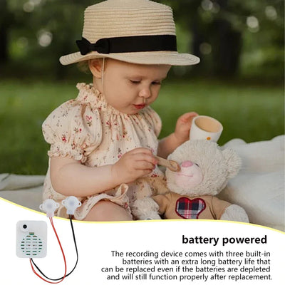 60-Second Recorder Sound Recording Module Two-Button Recorder One Record And One Play Plush Toy Voice Message Recorder Voice Box