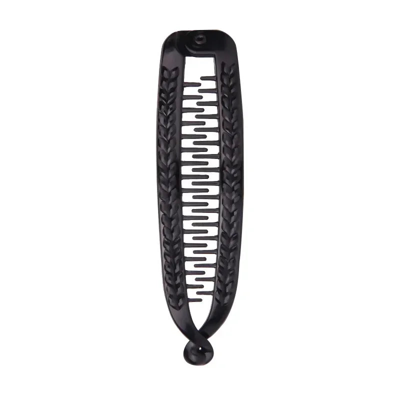 Hair Jewelry Banana Barrettes Fish Hair Claw Clips Hairpins Black Rhinestone Hair Accessories for Women Clips Clamp New Headwear