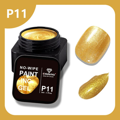 CHUNSU 3 In 1 Spider Gel Nail Polish No Wipe Functional UV Gel Creative Wire Drawing Liner Soak Off Magic Powder 5ML Clear  DIY