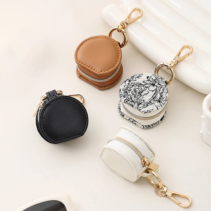 Portable Round Jewelry Box Travel Jewelry Storage Accessories Organizer For Teens Bridesmaid Gift Birthday Gift