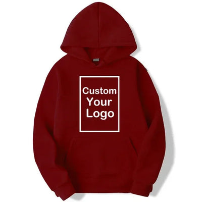 Men's and women's sports hooded sweatshirts, fashionable casual sweaters, customized, long sleeved, outdoor