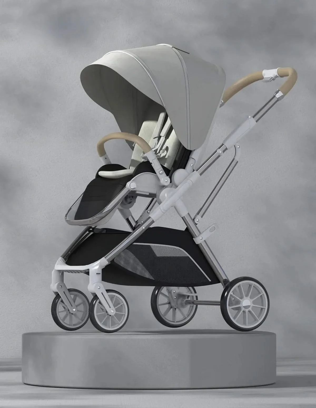 Portable High-view Baby Stroller Two-way Portable Baby Stroller Foldable Children's Four-wheel Baby Stroller 0-3 Years Old