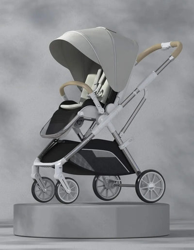 Portable High-view Baby Stroller Two-way Portable Baby Stroller Foldable Children's Four-wheel Baby Stroller 0-3 Years Old