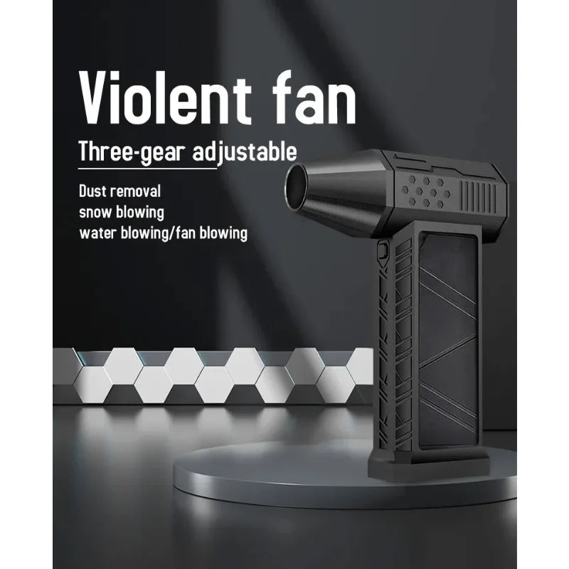 Electric Air Duster 130000RPM Turbofan High Power Jet Fan  Cleaning Blower Tool Brushless Motor Variable Speed Dust Blower