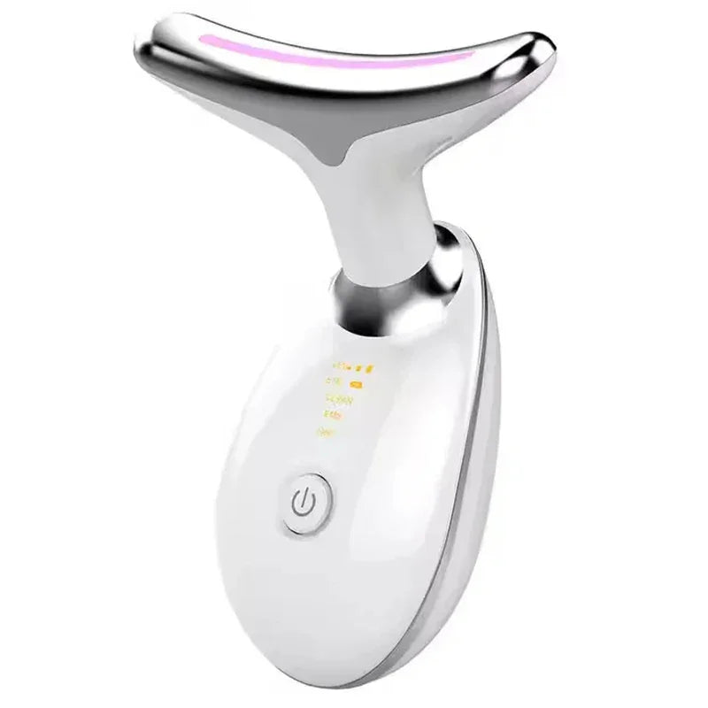 Neck massager face three lighting modes skin enhancement device LED beauty machine