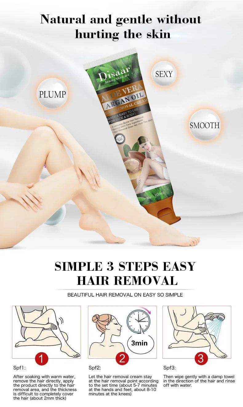 Permanent Hair Removal Cream Painless Intimate Parts Legs Body Armpit Depilatory For Man Women Whitening Body Care Products 100g