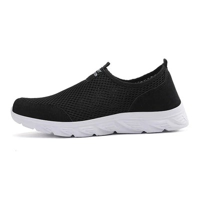 Men Shoes Breathable Mesh Summer Lightweight Hiking Walking Casual Shoes Slip-On Driving Men's Loafers