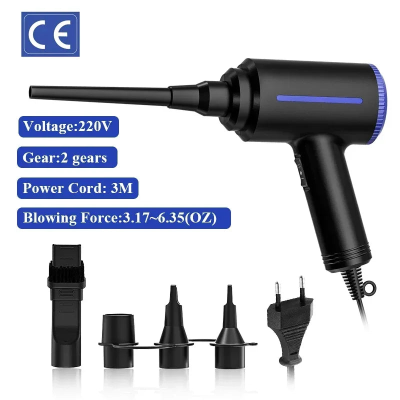 Icanzuo Cordless Air Duster Electric Air Blower Computer Keyboard Cleaning,Rechargeable Handheld Computer Duster Cleaner