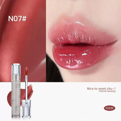FLORTTE Beauty Lip Lasting Tint First Kiss Series Water Glossy Nice To Meet Chu Blooming Liquid Lipstick Makeup Women Cosmetics