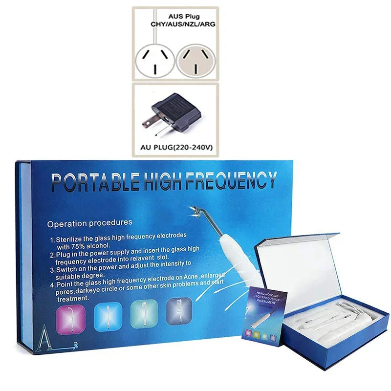 High Frequency Anti Aging Skin Therapy Wand Most Popular Electrotherapy Equipment Skin Care Galvanic Wand