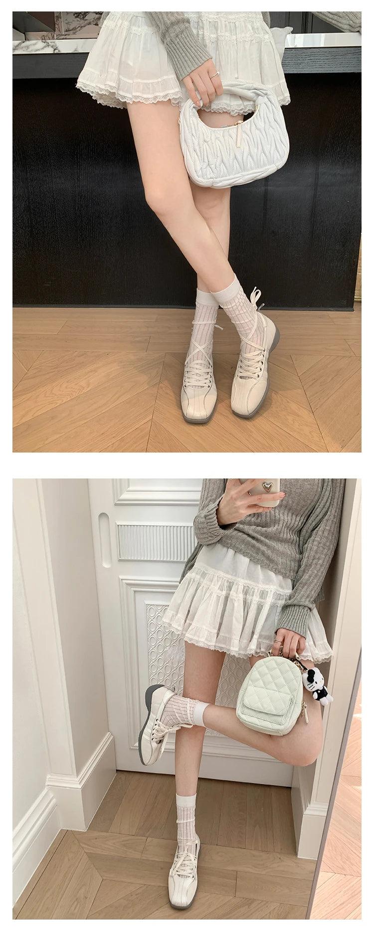 Vintage women’s ballet flats training shoes walking sports