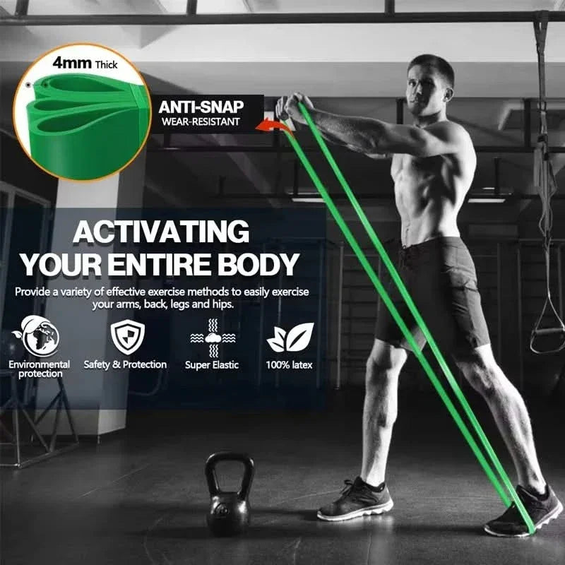 Fitness Resistance Band Pull-up Resistance Band Strength Training Elastic Rope Yoga Stretching Auxiliary Pull Band Fitness Tool