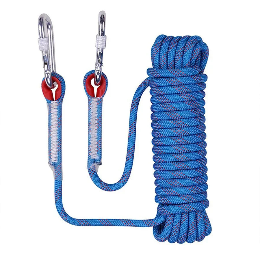 Thickened 10m Safety Life Rope Climbing Rope Static Rock Mountaineering Rope Outdoor Survival Fire Escape Car Rescue