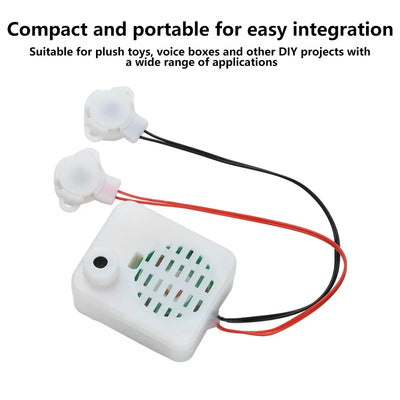 60-Second Recorder Sound Recording Module Two-Button Recorder One Record And One Play Plush Toy Voice Message Recorder Voice Box