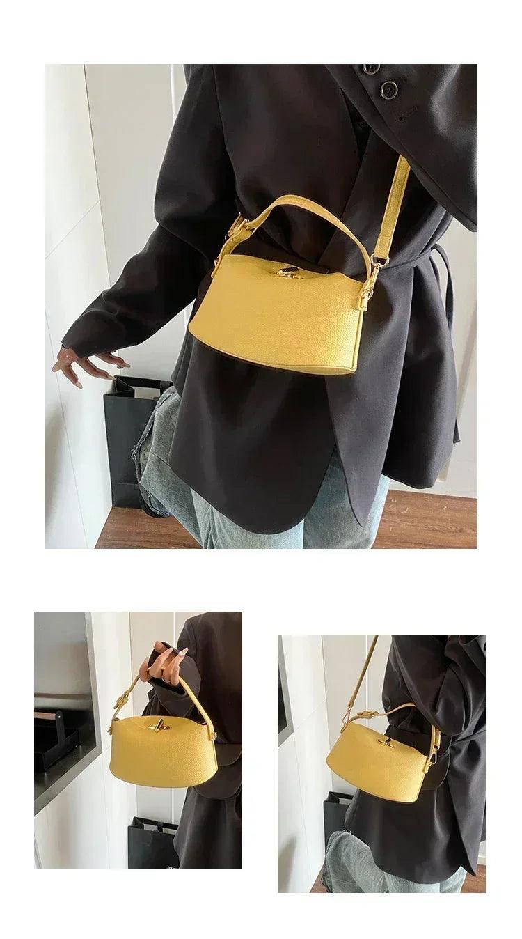Fashionable designer tote bag for women premium leather crossbody shoulder handbag ladies elegant evening