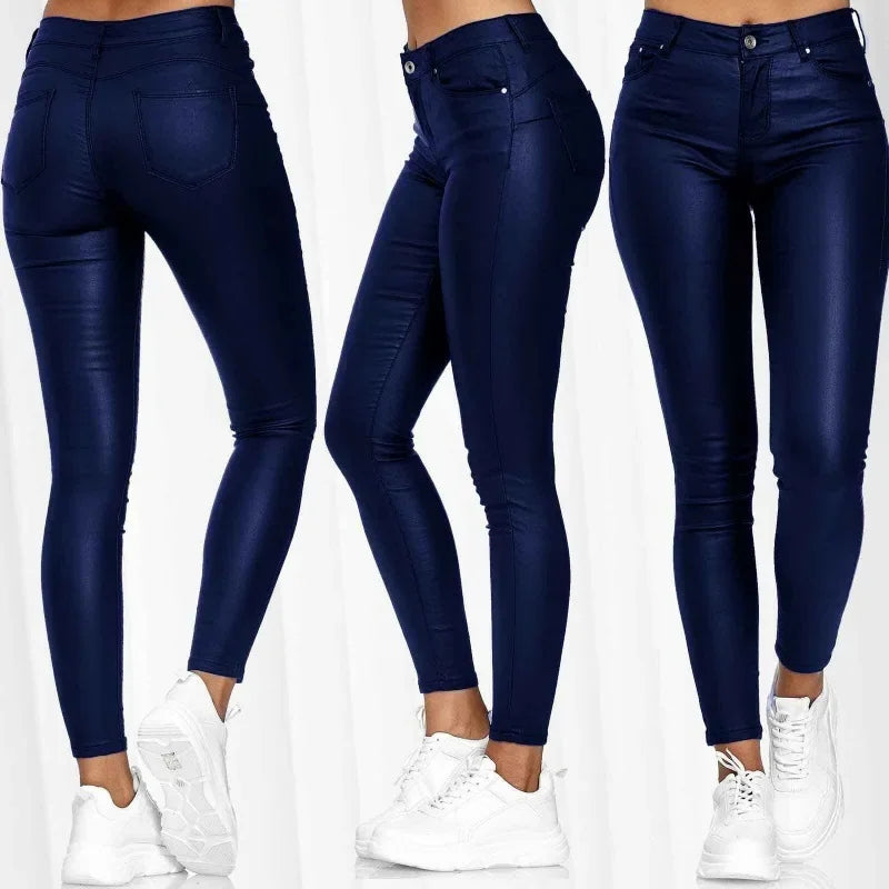 Faux Leather Leggings For Women