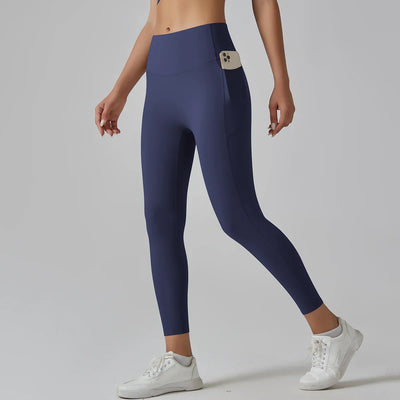 Women Leggings With Pockets Tummy Control