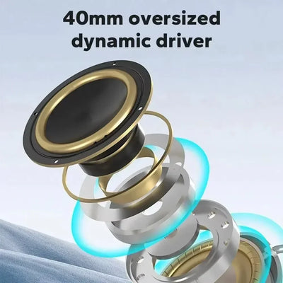 1pc 5.3 Wireless Bluetooth Headphones Head-mounted Noise Cancelling Mic Over Ear Good-looking Sport Gaming Headset for Any Phone