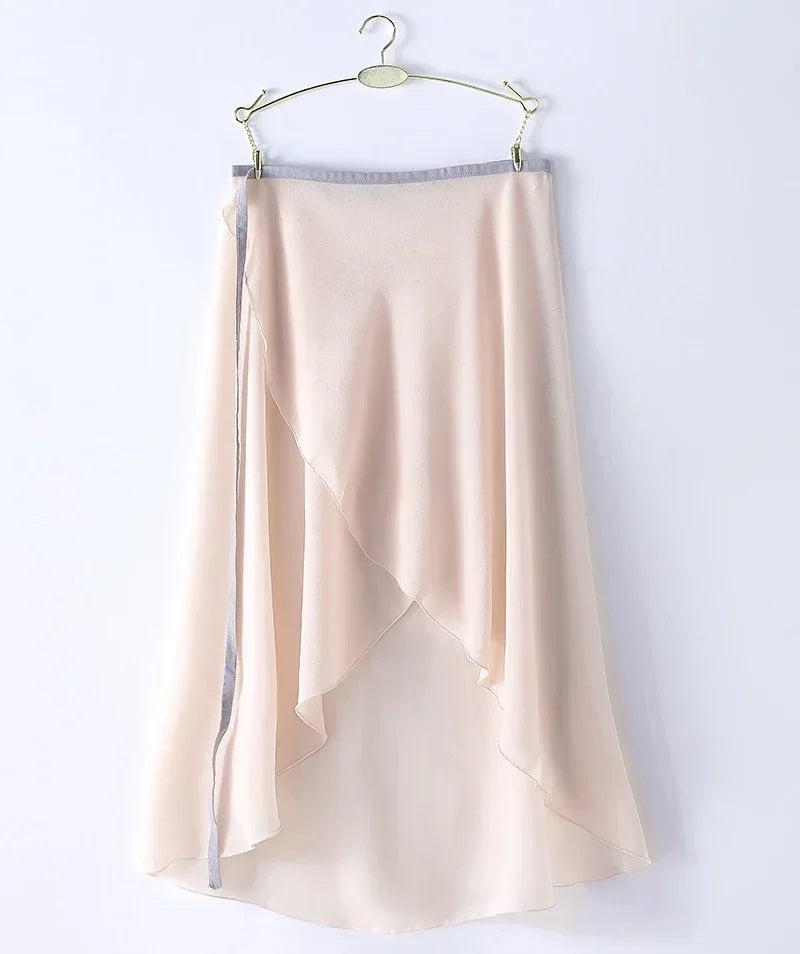 Gymnastics Ballet Wrap skirt girls chiffon skirt Ballet practice skirts national dance wear Teachers dance dress for women
