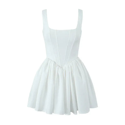 Summer clothes women 2024 short dresses women evening party dresses white bodycon mini dress birthday dresses luxury fish bone