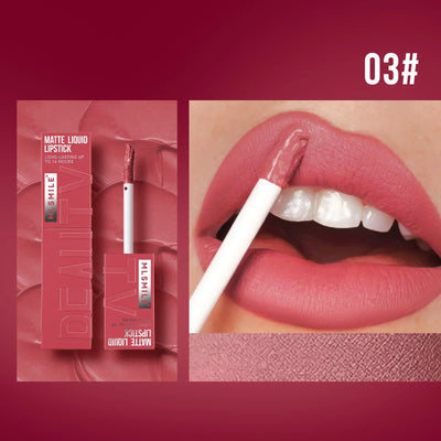 Matte Ink Liquid Lipstick Long Lasting Velvet Nude Lip Gloss Non-stick Cup Waterproof Lips Tint Waterproof Make Up