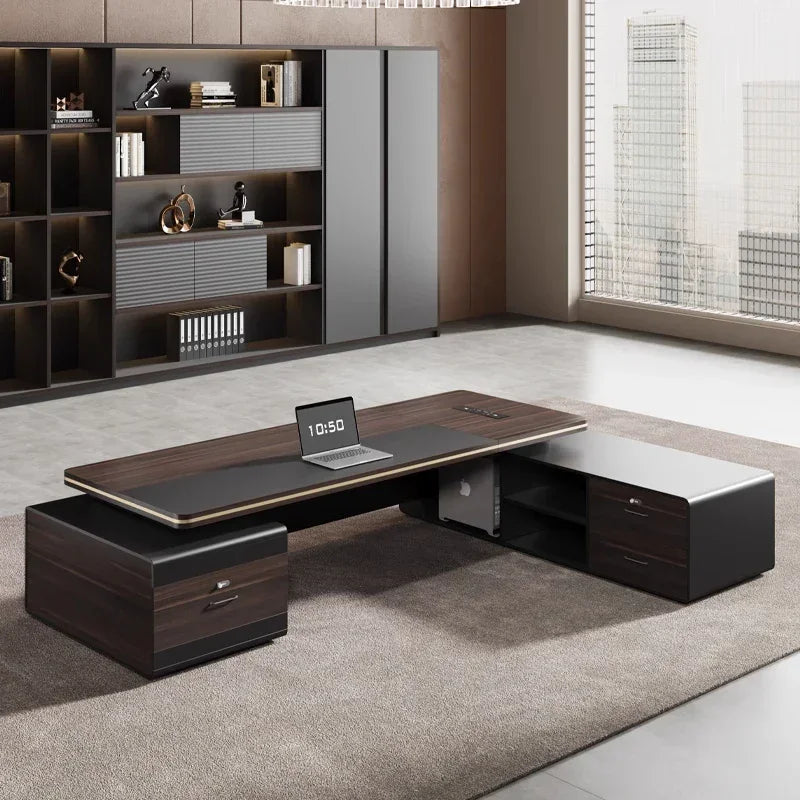 Luxurious Office Desk Modern Computer Table With Practical Organizer Perfect Gaming Enthusiasts Professionals Home Decoration