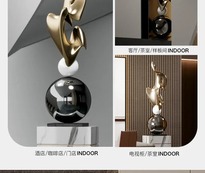 Home Decor Abstract Art Sculpture Large Ornament Living Room Bedside Table Sofa Tea Table Decoration Housewarming Gift