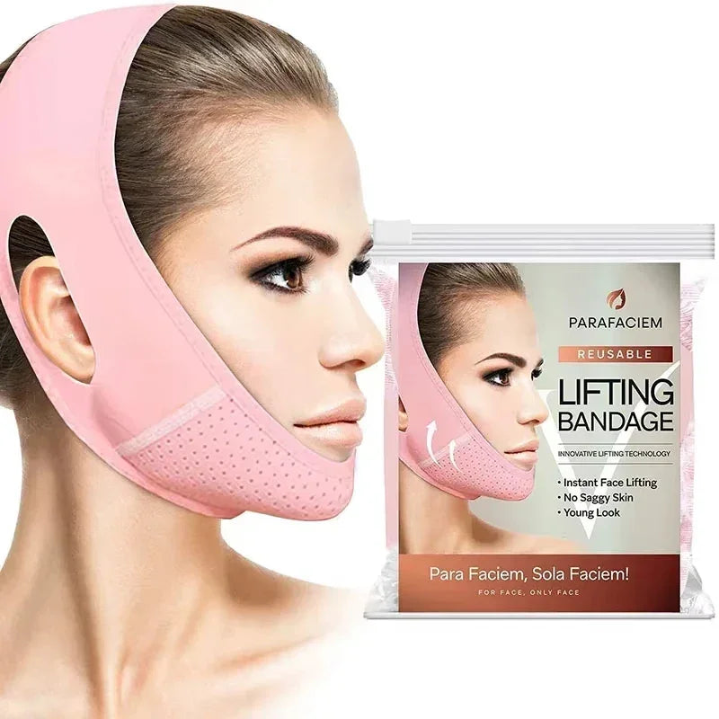 Face Slimming Bandage V-Shaped Face Shaper Women Chin Cheek Lifting Band Facial Massage Band Facial Skin Care Beauty Tool Reusab